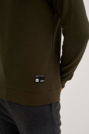 Cazador 52470 Erkek Bisiklet Yaka Sweatshirt