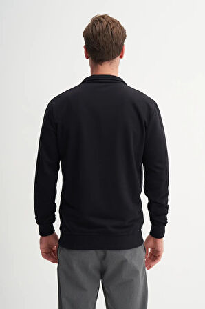 Cazador Regular Fit Dik Yaka Mevsimlik 3 İplik Sweatshirt-53470
