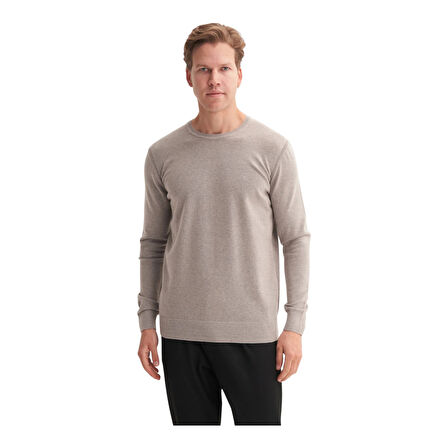 Slim Fit Soft Touch Basic Bisiklet Yaka Kazak-33155