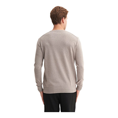 Slim Fit Soft Touch Basic Bisiklet Yaka Kazak-33155