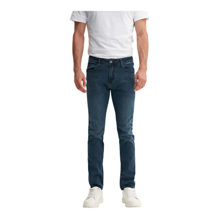 Parker Normal Bel Extra Slim Fit Dar Paça Jean Pantolon-03580