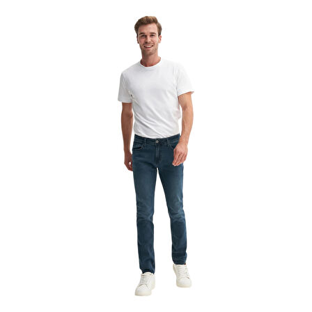 Parker Normal Bel Extra Slim Fit Dar Paça Jean Pantolon-03580