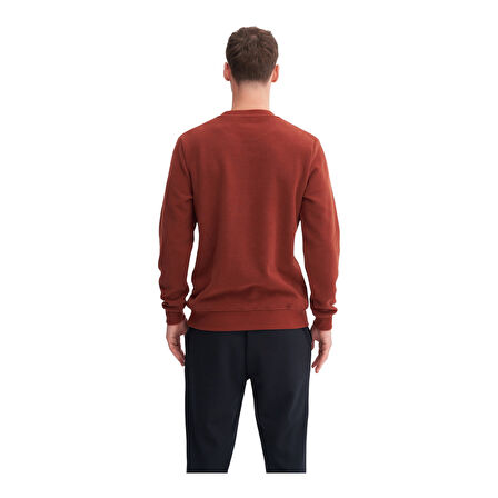 Erkek Slim Fit Pamuk Karışımlı Selanik Örgü Sweatshirt 56400 