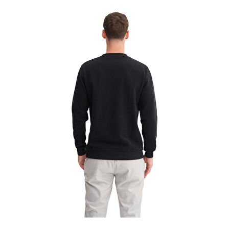 Erkek Slim Fit Pamuk Karışımlı Selanik Örgü Sweatshirt 56400 
