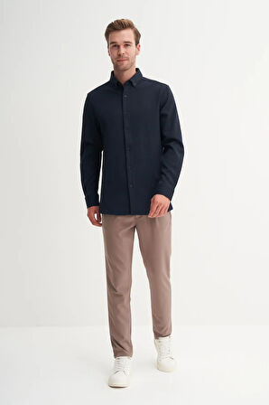 Cazador Regular Fit Viskon Karışımlı Premium Gömlek-23145