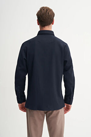 Cazador Regular Fit Viskon Karışımlı Premium Gömlek-23145