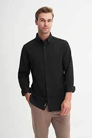 Cazador Regular Fit Viskon Karışımlı Premium Gömlek-23145