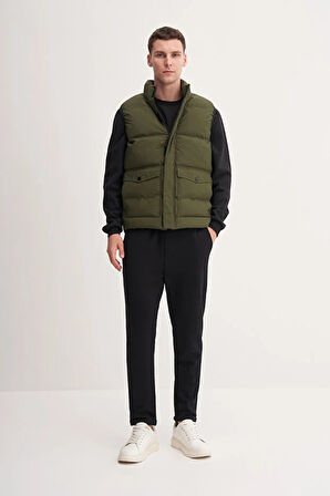 Cazador Shadow Slim Fit Elyaf Dolgulu Crinkle Kumaş Yelek-10260