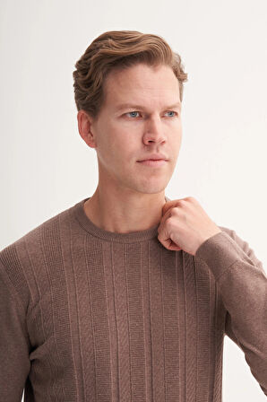 Caz 33110 Bıs Yk  Kazak,Kahve,Xl