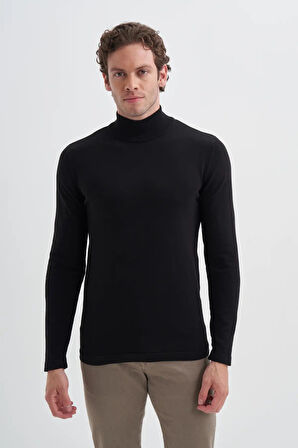 Cazador Slim Fit Viskon Karışımlı Premium Yarım Balıkçı Kazak-30310