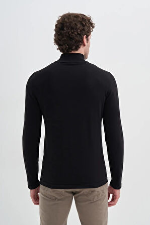 Cazador Slim Fit Viskon Karışımlı Premium Yarım Balıkçı Kazak-30310