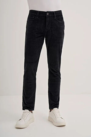Cazador Vintage Terry Slim Fit Boru Paça Kadife Pantolon