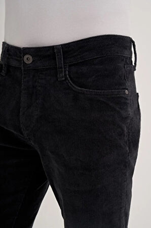 Cazador Vintage Terry Slim Fit Boru Paça Kadife Pantolon