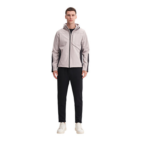 Erkek Slim Fit Softshell Outdoor Kumaş Mont