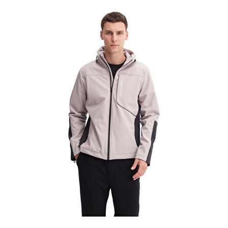 Erkek Slim Fit Softshell Outdoor Kumaş Mont