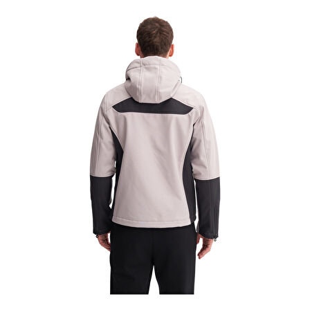 Erkek Slim Fit Softshell Outdoor Kumaş Mont
