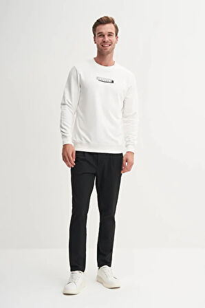 Cazador Pamuk Karışımlı Mevsimlik 3 İplik Slim Fit Sweatshirt-53875