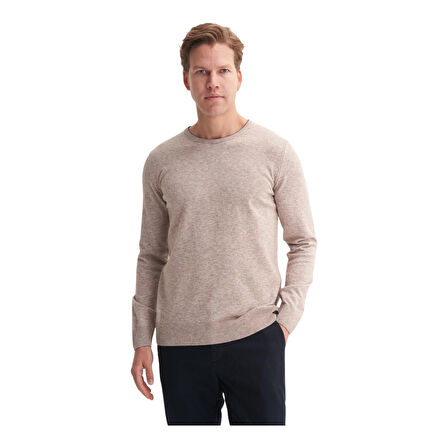 Premium Slim Fit Viskon Karışımlı Bisiklet Yaka Kazak-33220