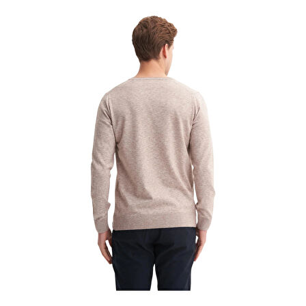 Premium Slim Fit Viskon Karışımlı Bisiklet Yaka Kazak-33220