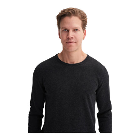 Premium Slim Fit Viskon Karışımlı Bisiklet Yaka Kazak-33220