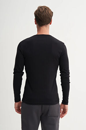 Cazador Ribana Dokulu %100 Pamuk Slim Fit Sweatshirt-56030