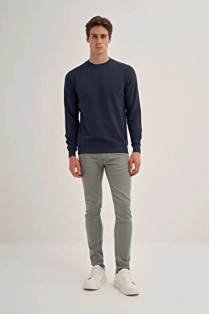 Cazador Slim Fit Mevsimlik 3 İplik Pamuk Karışımlı Sweatshirt-56100