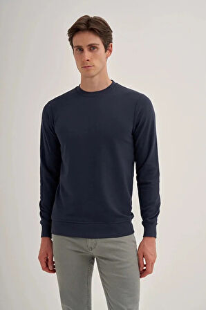 Cazador Slim Fit Mevsimlik 3 İplik Pamuk Karışımlı Sweatshirt-56100