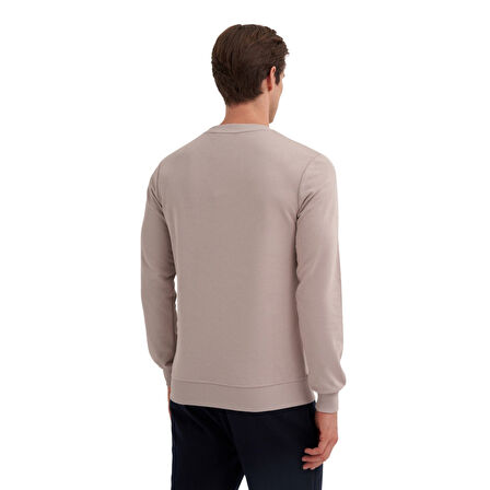 Slim Fit Mevsimlik 3 İplik Pamuk Karışımlı Sweatshirt-56100