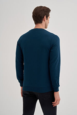 Cazador Slim Fit Mevsimlik 3 İplik Pamuk Karışımlı Sweatshirt-56100