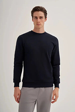 Cazador Slim Fit Mevsimlik 3 İplik Pamuk Karışımlı Sweatshirt-56100