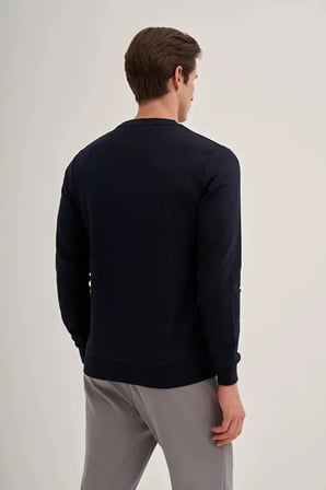 Cazador Slim Fit Mevsimlik 3 İplik Pamuk Karışımlı Sweatshirt-56100