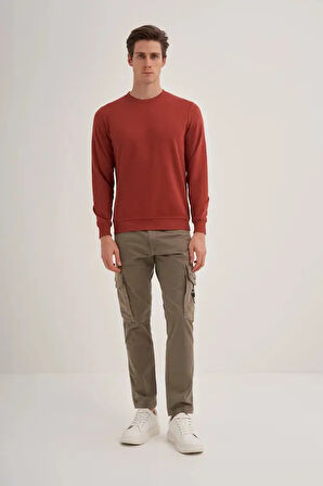 Cazador Slim Fit Mevsimlik 3 İplik Pamuk Karışımlı Sweatshirt-56100