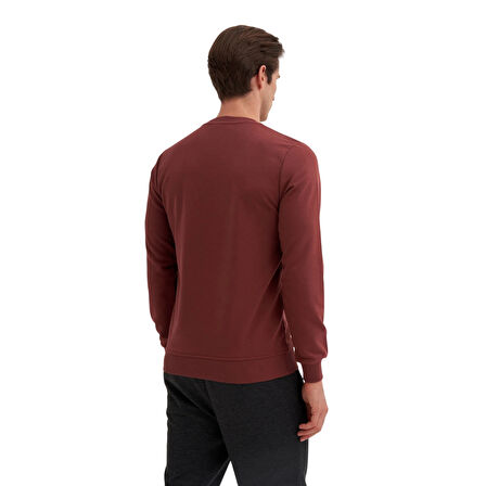 Slim Fit Mevsimlik 3 İplik Pamuk Karışımlı Sweatshirt-56100