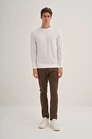 Cazador Slim Fit Mevsimlik 3 İplik Pamuk Karışımlı Sweatshirt-56100