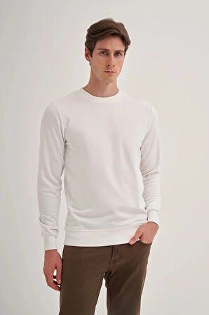 Cazador Slim Fit Mevsimlik 3 İplik Pamuk Karışımlı Sweatshirt-56100