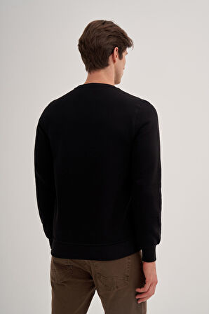 Caz 56150 Bıs.Yk. Sweat,Siyah,L