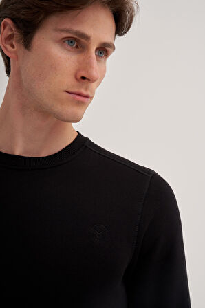 Caz 56150 Bıs.Yk. Sweat,Siyah,L