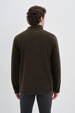 Cazador Yarım Balıkçı Yaka Kalın Polar Regular Fit Sweatshirt-56320