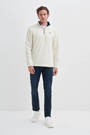 Cazador Yarım Balıkçı Yaka Kalın Polar Regular Fit Sweatshirt-56320