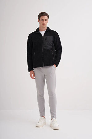 Cazador Shadow Regular Fit Kürklü Dik Yaka Sweat Hırka-50960