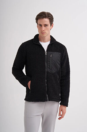 Cazador Shadow Regular Fit Kürklü Dik Yaka Sweat Hırka-50960