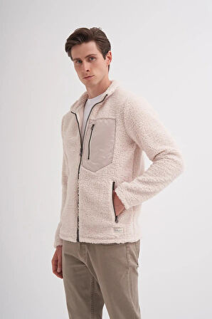 Cazador Shadow Regular Fit Kürklü Dik Yaka Sweat Hırka-50960