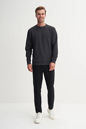 Cazador Ekru Erkek Bisiklet Yaka Sweatshirt 51520