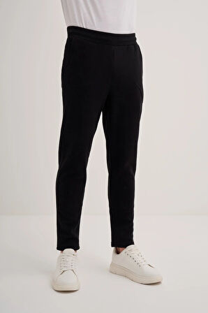 Erkek Regular Fit Pamuk Karışımlı 3 İplik Şardonlu Eşofman Altı