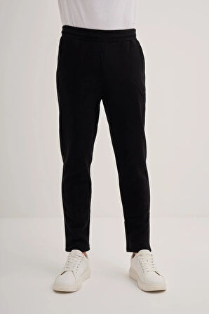 Erkek Regular Fit Pamuk Karışımlı 3 İplik Şardonlu Eşofman Altı