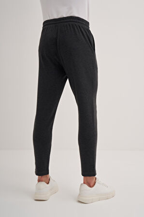 Erkek Slim Fit Pamuk Karışımlı Likralı 2 İplik Eşofman Altı 80420