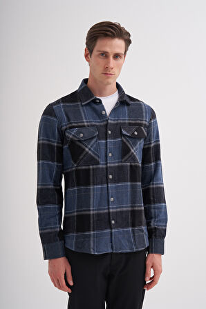 Caz 20110 Oduncu  Gömlek,Indıgo,M