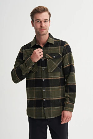 Cazador Regular Fit Cep Detaylı Oduncu Gömlek-20110