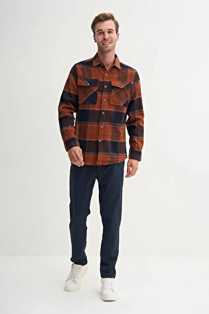 Cazador Regular Fit Cep Detaylı Oduncu Gömlek-20110