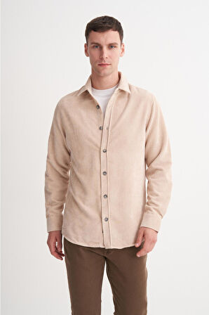 Cazador 23035 Erkek Kadife Gömlek